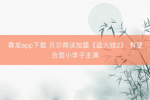 尊龙app下载 贝尔商谈加盟《盗火线2》 有望合营小李子主演